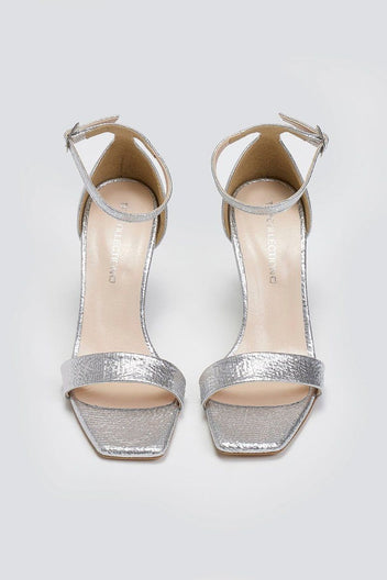 Πέδιλα με pattern TFP - Ασημί - thefashionproject.gr - TFP