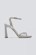 Πέδιλα με pattern TFP - Ασημί - thefashionproject.gr - TFP