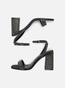 Πέδιλα με στρας ONLY 15340872 - Μαύρο - thefashionproject.gr - ONLY