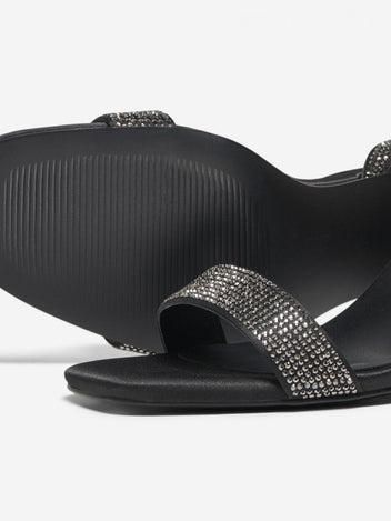 Πέδιλα με στρας ONLY 15340872 - Μαύρο - thefashionproject.gr - ONLY