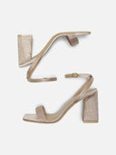 Πέδιλα με στρας ONLY 15340872 - Χαλκός - thefashionproject.gr - ONLY