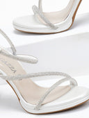 Πέδιλα με στρας Ragazza 0990 - Λευκό - thefashionproject.gr - RAGAZZA