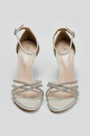 Πέδιλα με στρας TFP - Λευκό Πέρλα - thefashionproject.gr - TFP
