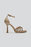 Πέδιλα με στρας TFP - Μπεζ Πέρλα - thefashionproject.gr - TFP