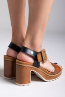 Πέδιλα με τοκά Refresh 172843 - Ταμπά - thefashionproject.gr - Refresh