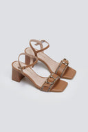 Πέδιλα με ύφασμα και print TFP - Ταμπά - thefashionproject.gr - TFP