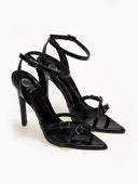 Πέδιλα μυτερά λουστρίνι TFP 75432 - Μαύρο - thefashionproject.gr - TFP