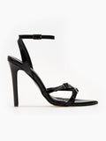 Πέδιλα μυτερά λουστρίνι TFP 75432 - Μαύρο - thefashionproject.gr - TFP