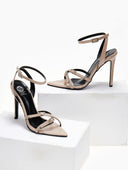 Πέδιλα μυτερά λουστρίνι TFP 75432 - Nude - thefashionproject.gr - TFP