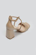 Πέδιλα σατέν crossover με στρας TFP