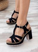 Πέδιλα suede με μπαρέτα Refresh 171875