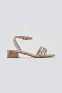 Πέδιλα χαμηλά με ανάγλυφο pattern TFP - Χρυσό - thefashionproject.gr - TFP