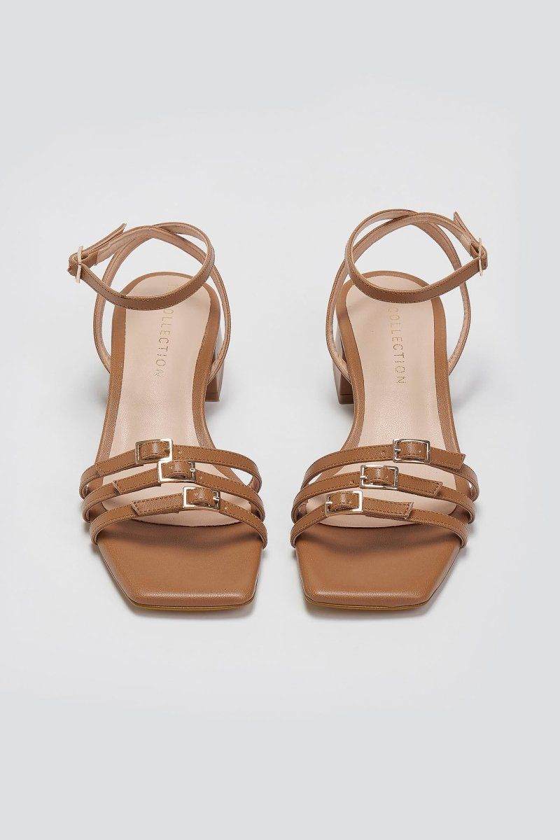 Πέδιλα χαμηλά με λεπτά λουράκια TFP - Ταμπά - thefashionproject.gr - TFP