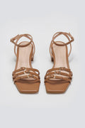Πέδιλα χαμηλά με λεπτά λουράκια TFP - Ταμπά - thefashionproject.gr - TFP