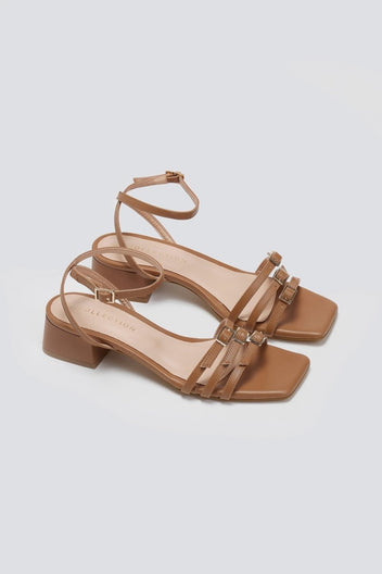 Πέδιλα χαμηλά με λεπτά λουράκια TFP - Ταμπά - thefashionproject.gr - TFP
