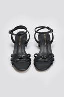 Πέδιλα χαμηλά με λουράκια TFP - Μαύρο - thefashionproject.gr - TFP