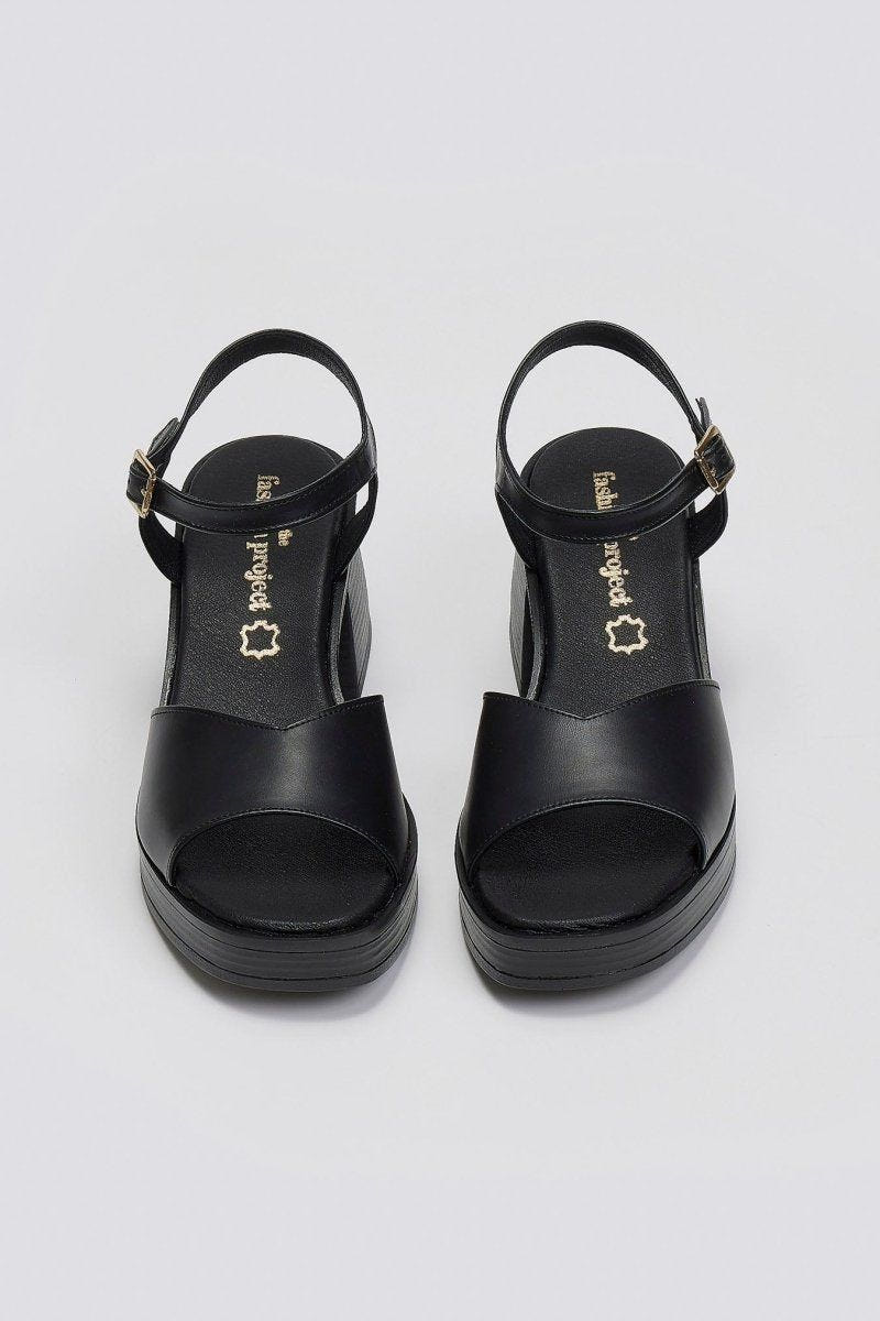 Πέδιλα χαμηλά με μπαρέτα TFP - Μαύρο - thefashionproject.gr - TFP