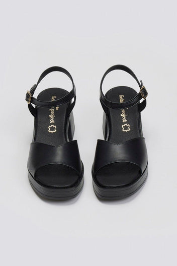 Πέδιλα χαμηλά με μπαρέτα TFP - Μαύρο - thefashionproject.gr - TFP