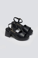 Πέδιλα χαμηλά με μπαρέτα TFP - Μαύρο - thefashionproject.gr - TFP