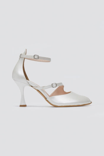 Peep Toe Cutout Pumps TFP - Pearl Metallic - thefashionproject.gr - TFP