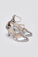 Peep Toe Cutout Pumps TFP - Silver Metallic - thefashionproject.gr - TFP