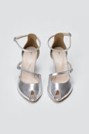 Peep Toe Cutout Pumps TFP - Silver Metallic - thefashionproject.gr - TFP
