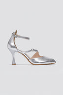 Peep Toe Cutout Pumps TFP - Silver Metallic - thefashionproject.gr - TFP