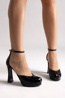 Peep Toe Pumps IRIS - Black Patent - thefashionproject.gr - IRIS