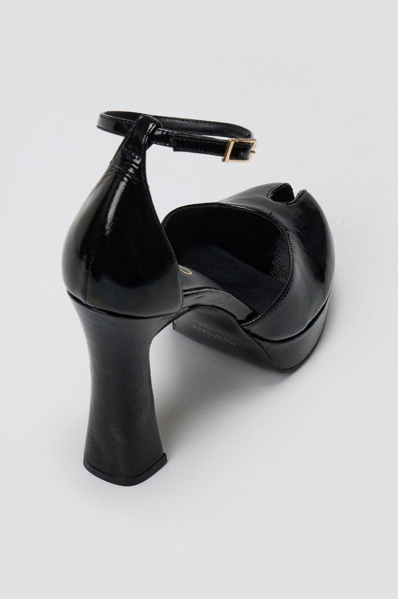 Peep Toe Pumps IRIS - Black Patent - thefashionproject.gr - IRIS