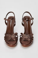 Stephan - Platform High Heel Sandals - Bronze Metallic