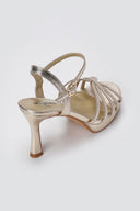 Stephan - Platform High Heel Sandals - Gold Metallic