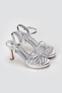 Stephan - Platform High Heel Sandals - Silver Metallic