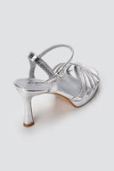 Stephan - Platform High Heel Sandals - Silver Metallic
