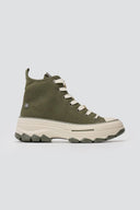 Platform High Top Sneakers Refresh 173078 - Khaki Green Suede - thefashionproject.gr - Refresh
