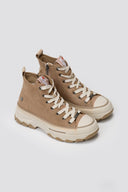 Platform High Top Sneakers Refresh 173078 - Taupe Suede - thefashionproject.gr - Refresh