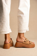 Estil - Platform Sandals - Beige Suede