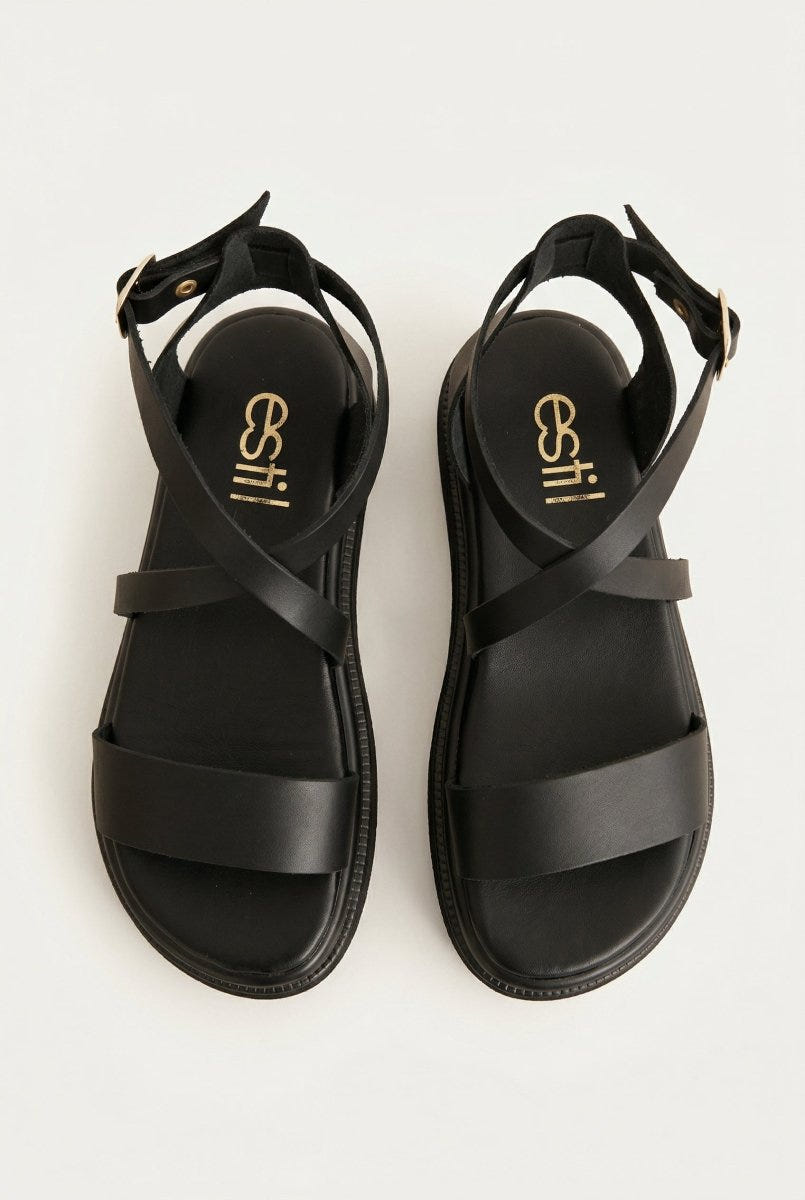 Estil - Platform Sandals - Black Matte