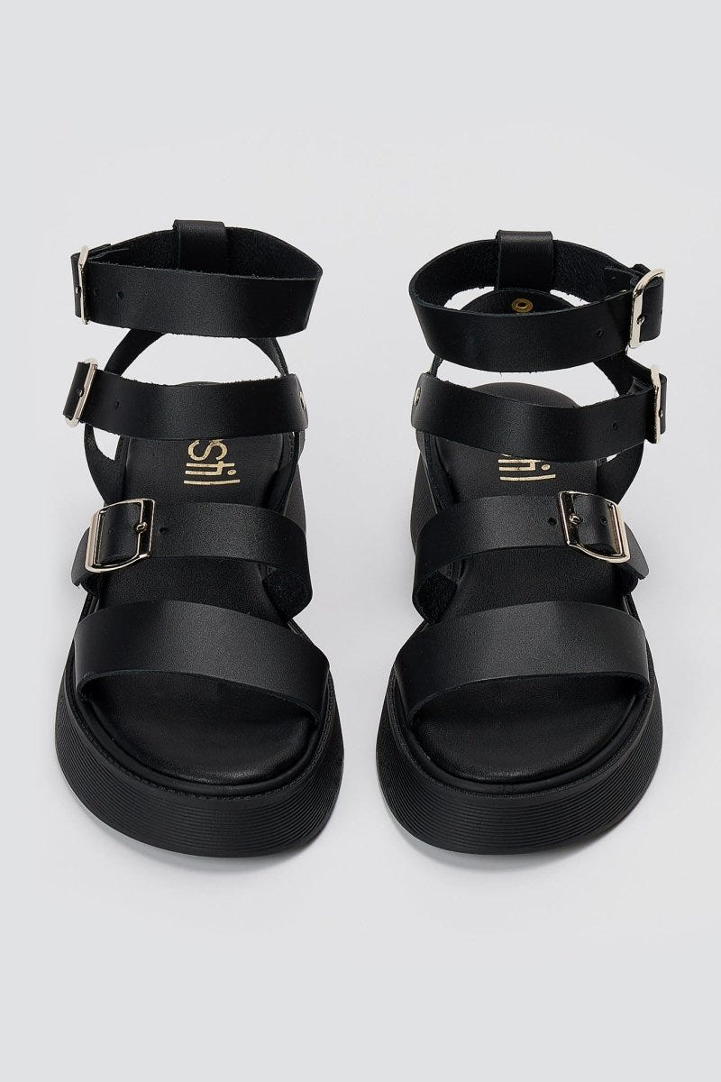 Estil - Platform Sandals - Black Matte