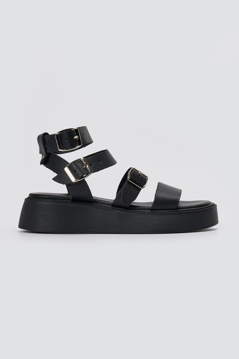 Estil - Platform Sandals - Black Matte