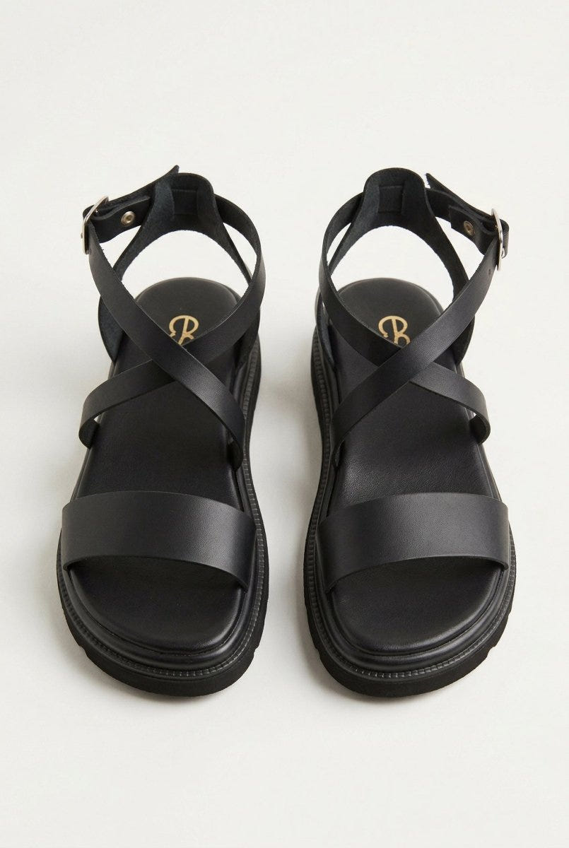 Estil - Platform Sandals - Black Matte