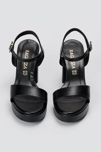 RAGAZZA - Platform Sandals - Black Matte