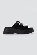 Estil - Platform Sandals - Black Suede