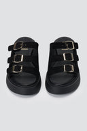 Estil - Platform Sandals - Black Suede