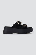 Estil - Platform Sandals - Black Suede