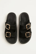 Estil - Platform Sandals - Black Suede