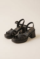TFP - Platform Sandals Block Heel - Black Matte