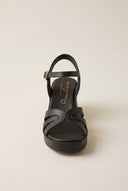 TFP - Platform Sandals Block Heel - Black Matte