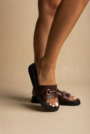 Estil - Platform Sandals - Brown Matte