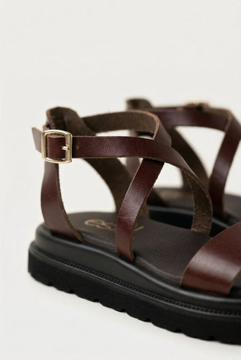 Estil - Platform Sandals - Brown Matte