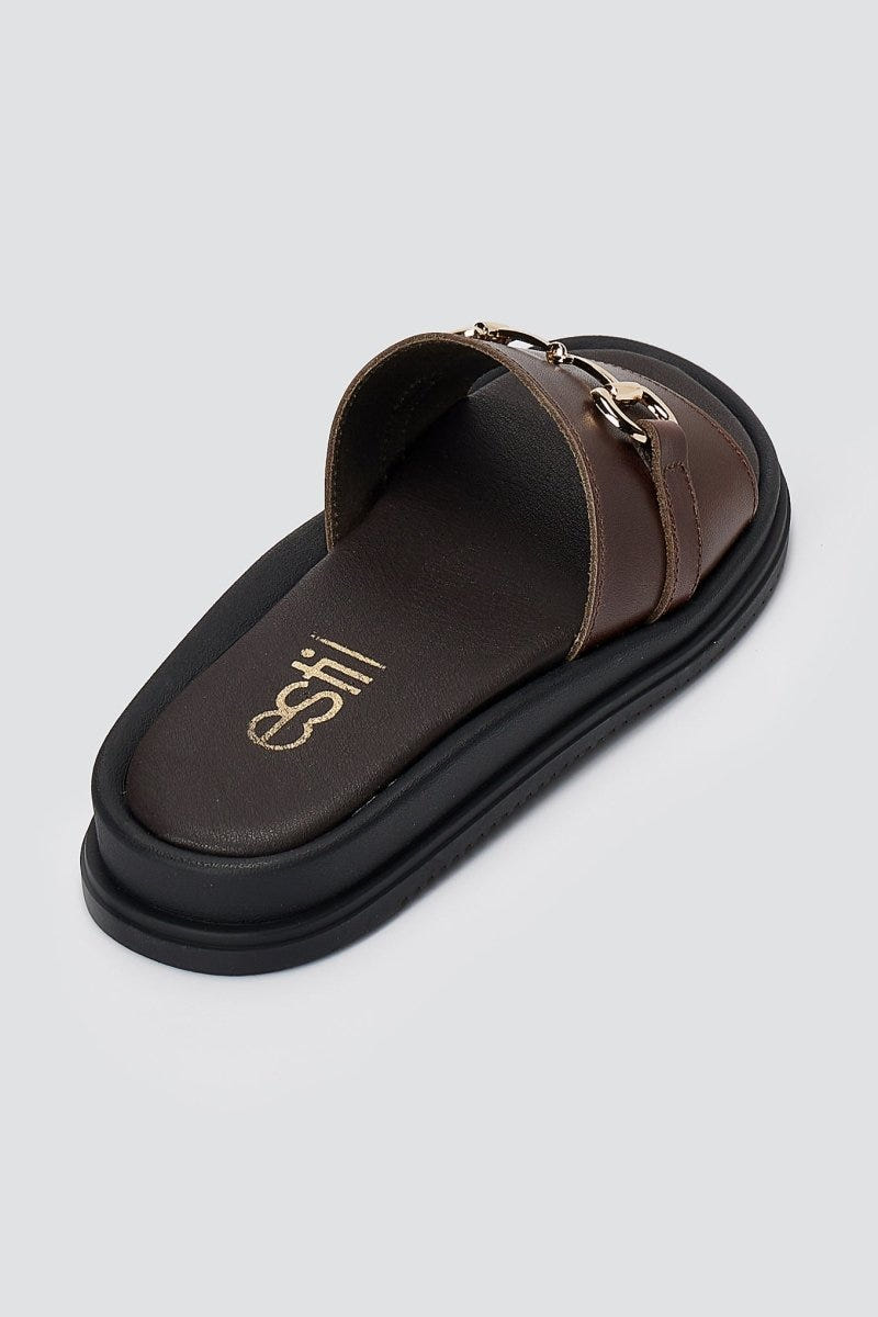 Estil - Platform Sandals - Brown Matte